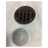 2 Medallions- Support our Troops (NRA) AAA school