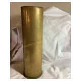 Brass artillery shell casing, 14.5"H