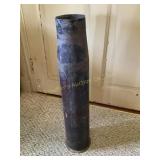 Large vintage artillery shell casing, 23.5"H