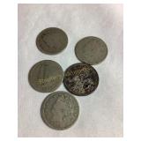 5 1880s, etc. V nickels