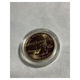 2003 Maine quarter, 24k gold plated