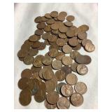 100+  1950s Lincoln wheat pennies
