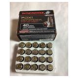 20 Rds 40 S&W Winchester PDX1 Defender