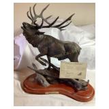 "Wilderness Songï¿½ elk sculpture by artist