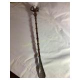 Deer head bamboo shoe horn, 21.5"