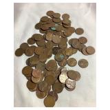 100+  1950s Lincoln wheat pennies