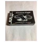 20 Rds  American Eagle 223, 55 gr. FMJ,