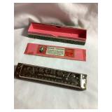 Vintage M. Hohner ECHO harmonica 5.5",
