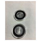 2 1957 Vatican City 2 lire & 1 lire coins