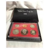 US Proof Set 1980, w/original case & box