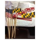 7 Flags, US & MD, largest is 17x11.5"