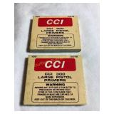 2 boxes, CCI 300 large pistol primers, sealed