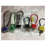 6 Misc gun/cable locks, etc.  NIP
