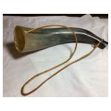 Black powder horn, 10"