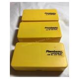 3 Flambeau Handgun plastic ammo storage boxes,