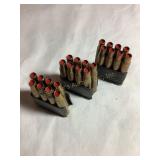24, 30-06 blanks & 3 garand clips