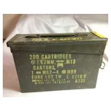 US military issue SFC metal ammo box, 11x3.5x7"