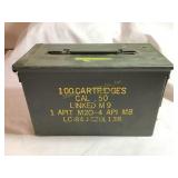 US military issue metal ammo box, 11.5x6x7"