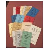 15+ Misc fire underwriter booklets, etc.