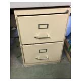 2 Drawer metal file cabinet 24"d x 18ï¿½w x 28ï¿½h