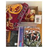 Washington Redskins items- Sweatshirt-M, #9 pin,