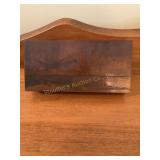 Vintage wood/ copper printing block-Battleship
