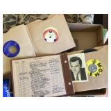 40+ Vinyl records - 45 & 78 w/albums &