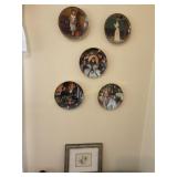 Wall hangings- 3 gone with the wind plates g