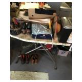 Misc. lot - ironing board,golf balls,shredder,etc