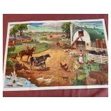 1957 Farm Scene poster included w/ Childcraft
