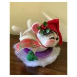 Annalee felt mouse doll, 4.5"H