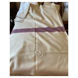 WW2? Military Hosp.? Wool blanket w/maroon