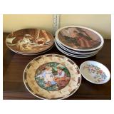 10 Misc decorative plates, Aynsley, Heinrich-