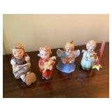 4 Goebel Hummel figurines, Girl with sheet