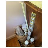 Misc - waste basket, curtain rods, home decor,