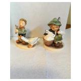 2 Goebel Hummel playmates boy/bunnies & canï¿½t
