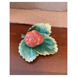Herend Hungary strawberry figurine, 3.5"W