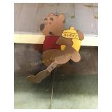Handmade wood Winnie the Pooh whirligig 29"