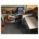Childï¿½s table & chair,chalkboard stand,misc.