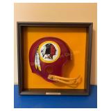 Vtg Placo Washington Redskins framed 1/2 Helmet