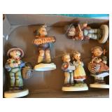 5 Goebel Hummel figurines- boy w/violin,girl