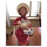 Byers Choice Caroler, China vendor, 13"H