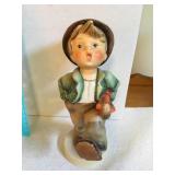 Goebel Hummel Wanderer boy w/umbrella 7.5"h