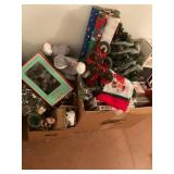 Christmas decor- lights, plush, candles, w