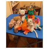 7 TY beanie babies