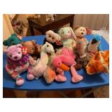 12 TY beanie babies