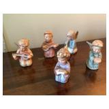 5 Goebel angel figurines, Germany, tallest is