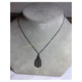 Sterling silver chain & locket, 16", .32 oz.