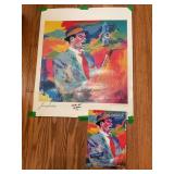 Leroy Newman painting Frank Sinatra poster 24ï¿½ x
