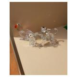 3 Swarovski animal figures-2" tallest